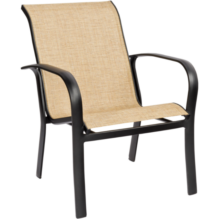 Woodard Patio Furniture - Fremont Sling Dining Arm Chair - Stackable - 2PH401