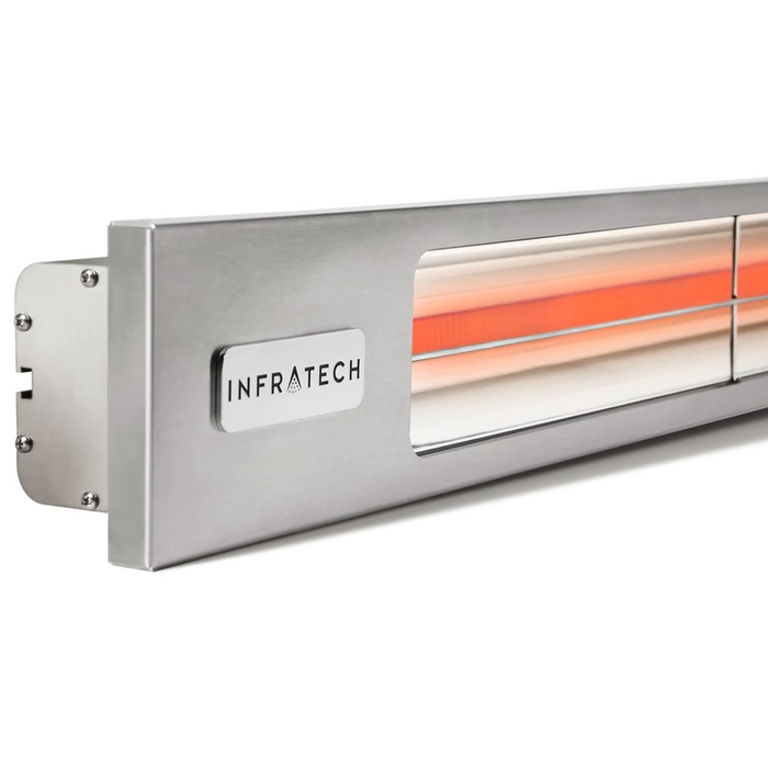 Infratech Heaters - Slimline Silver 29 1/2-Inch 1600 Watt, 120 Volt Infrared Patio Heater - SL1612SV