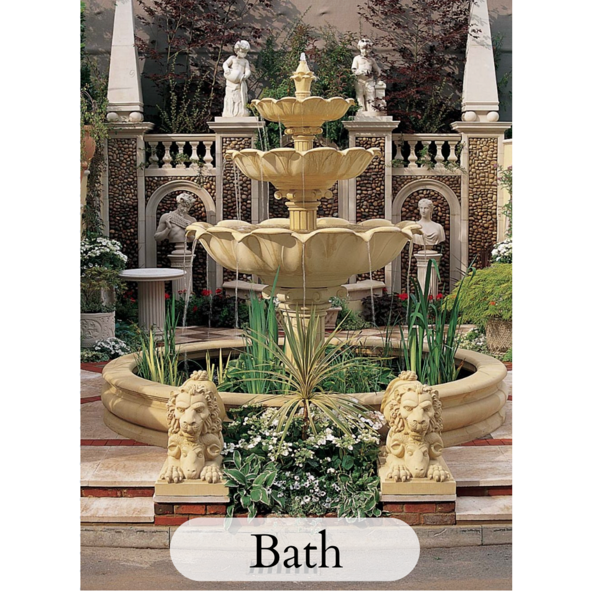 Haddonstone - Garden Fountains - Triple Lotus Bowl Fountain - HC3500 ...