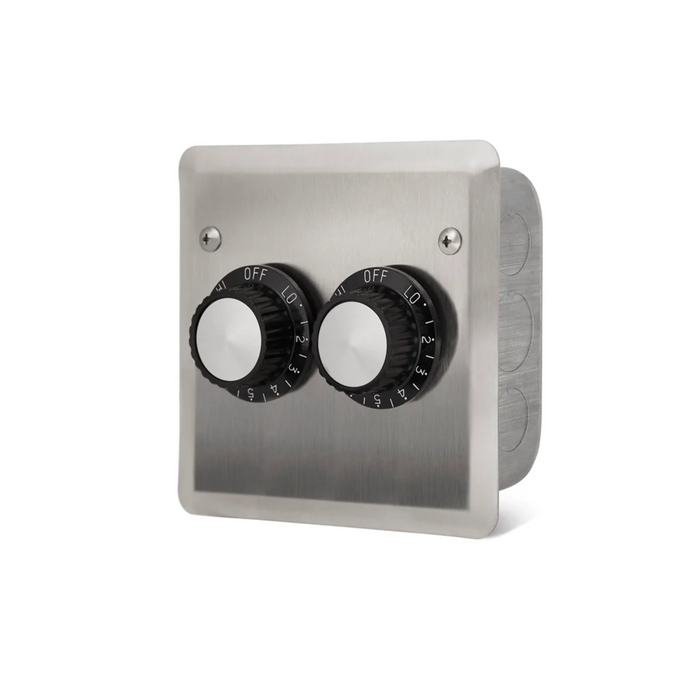 Infratech Heaters - Infratech 240V Input Regulator Dual SS Wall Plate with Gang Box - 14-4205