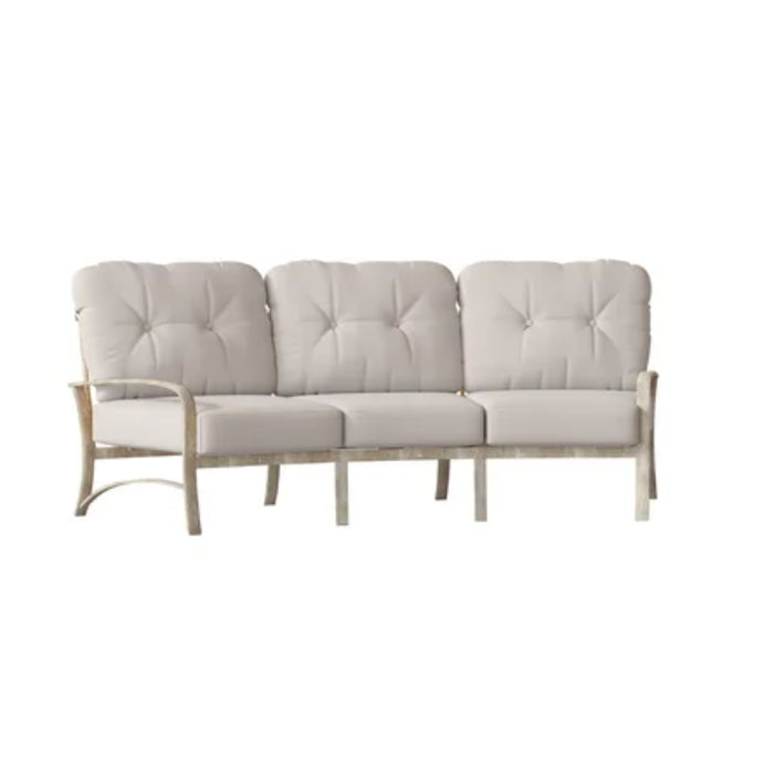Woodard Patio Furniture - Fremont Cushion Aluminum Crescent Sofa - 9U0464