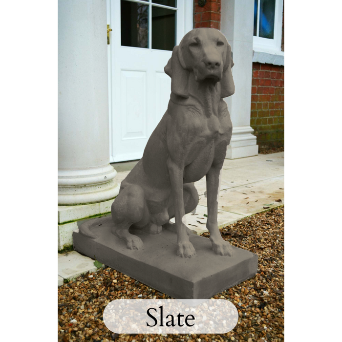 Haddonstone - Jacquemart Hunting Dog statue (R/H) - HE582