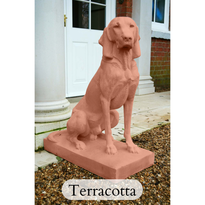 Haddonstone - Jacquemart Hunting Dog statue (R/H) - HE582