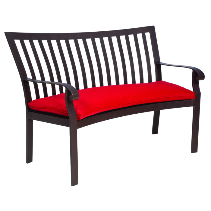 Woodard Patio Furniture - Cortland Cushion - Crescent Bench with Optional Cushion - 4Z0494ST