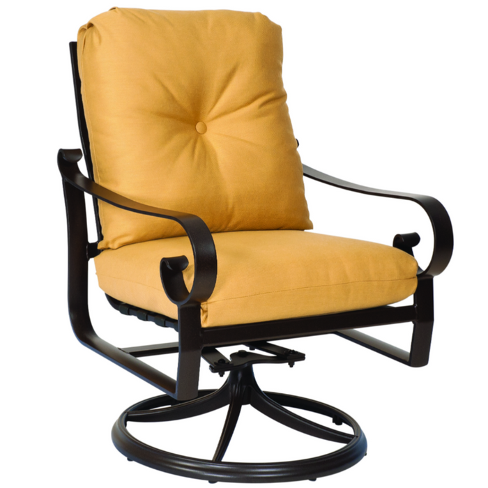 Woodard Patio Furniture - Belden Cushion - Swivel Rocking Dining Arm Chair - 690472M