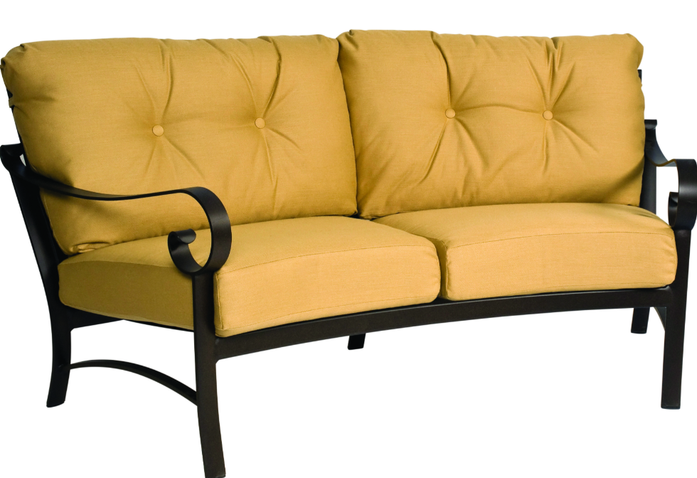 Woodard Patio Furniture - Belden Cushion - Crescent Love Seat - 690463M