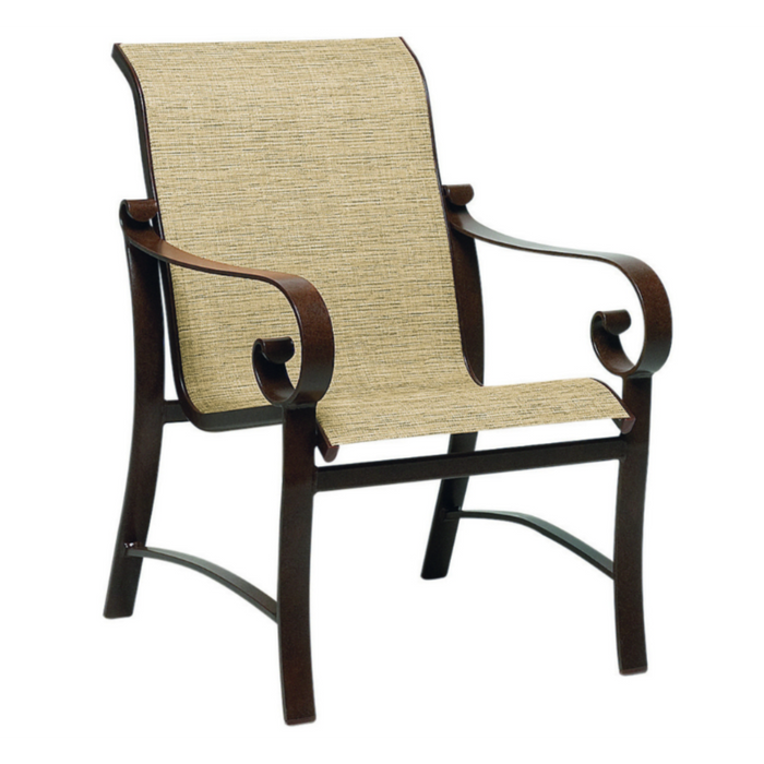 Woodard Patio Furniture - Belden Sling Dining Arm Chair - 62H401