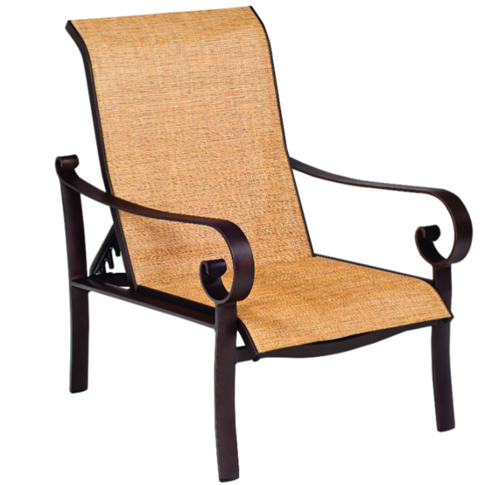 Woodard Patio Furniture - Belden Sling Adjustable Lounge Chair - 62H435