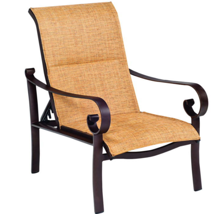 Woodard Patio Furniture - Belden Padded Sling Adjustable Lounge Chair - 62H535