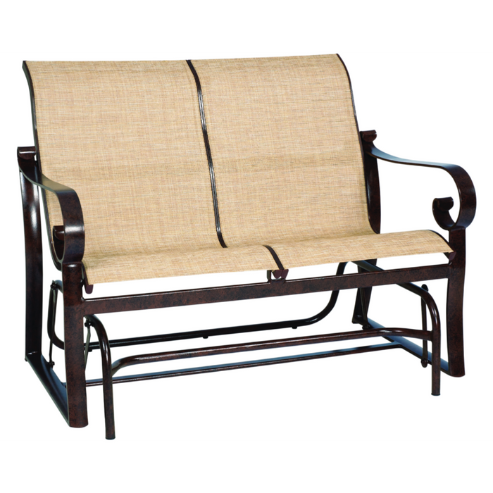Woodard Patio Furniture - Belden Sling Love Seat Glider - 62H473