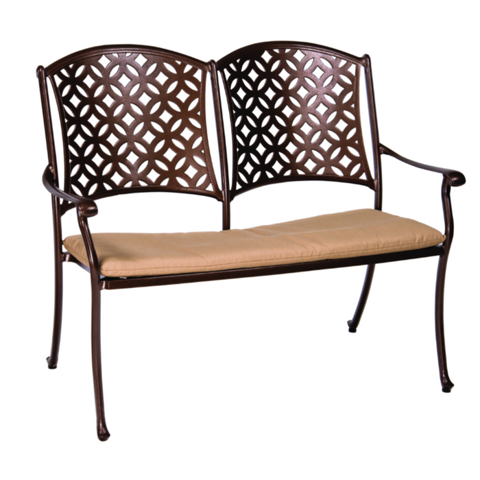 Woodard Patio Furniture - Casa - Bench with Optional Seat Cushion - 3Y0404ST