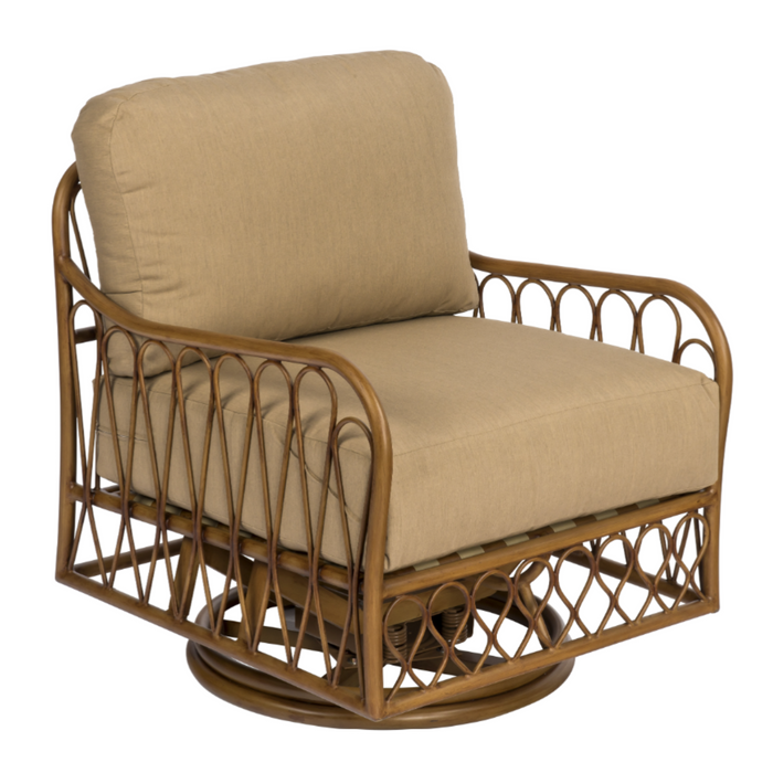 Woodard Patio Furniture - Cane - Swivel Rocking Lounge Chair - S650015