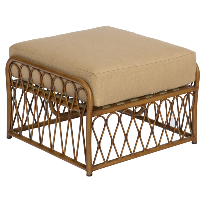 Woodard Patio Furniture - Cane - Ottoman - S650005