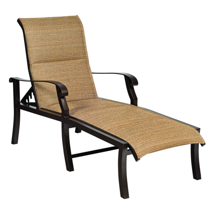 Woodard Patio Furniture - Cortland Padded Sling Adjustable Chaise Lounge - 42H570