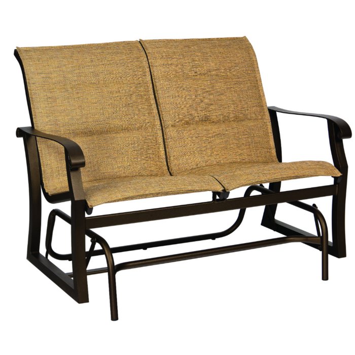 Woodard Patio Furniture - Cortland Padded Sling Love Seat Glider - 420573