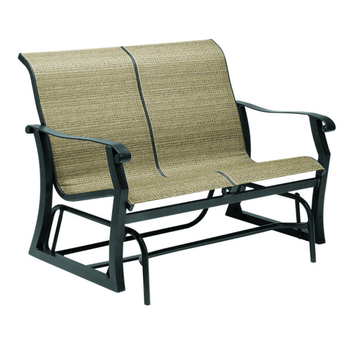 Woodard Patio Furniture - Cortland Sling Love Seat Glider - 420473