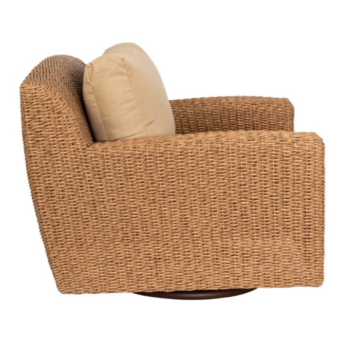 Woodard Patio Furniture - Saddleback - Wicker Swivel Lounge Chair - S523015