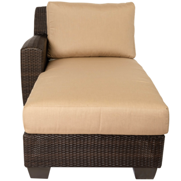 Woodard Patio Furniture - Saddleback - Wicker LAF Chaise Lounge Sectional Unit - S523041L