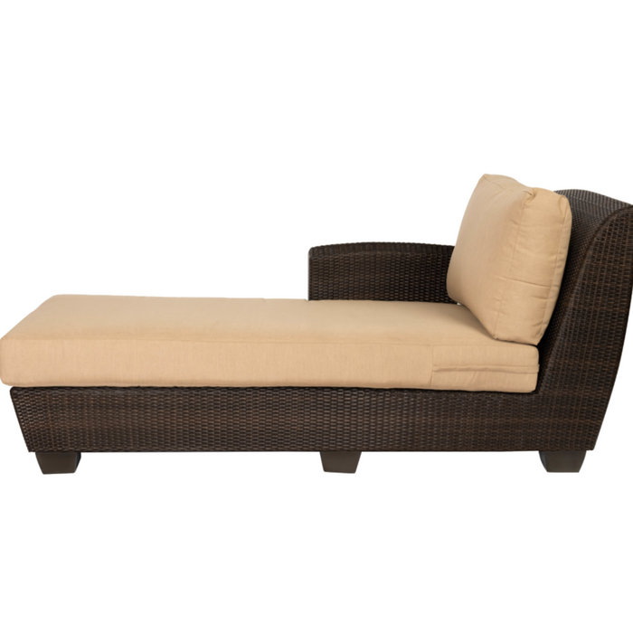 Woodard Patio Furniture - Saddleback - Wicker LAF Chaise Lounge Sectional Unit - S523041L