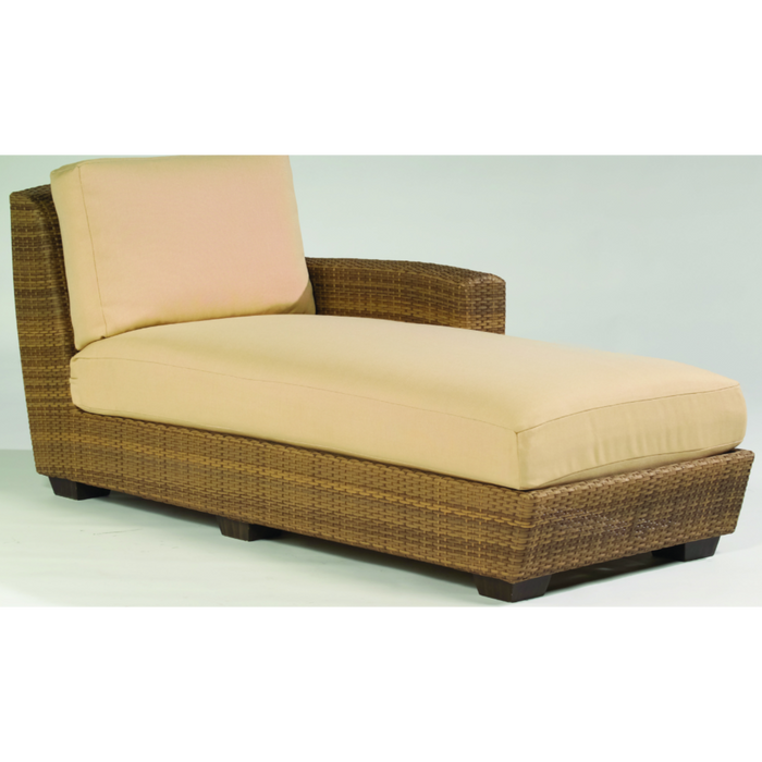 Woodard Patio Furniture - Saddleback - Wicker RAF Chaise Lounge Sectional Unit - S523041R