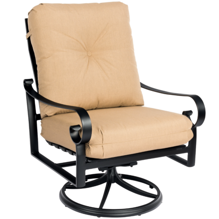 Woodard Patio Furniture - Belden Cushion - Big Man's Swivel Rocking Lounge Chair - 690677M