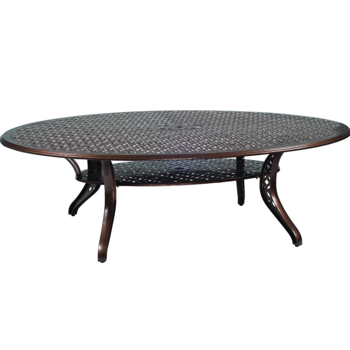 Woodard Patio Furniture - Casa - Oval Dining Umbrella Table - 3Y0777