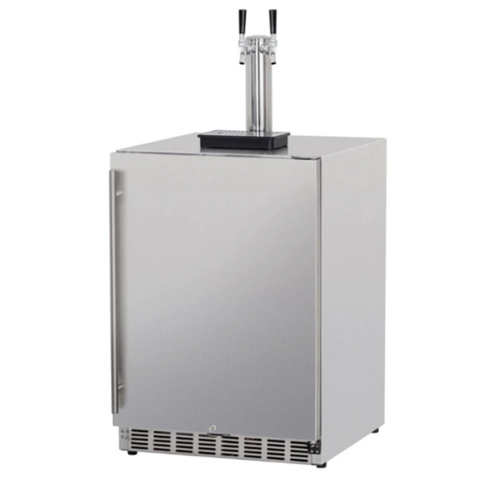 Summerset Refrigeration - 6.6c Deluxe Outdoor Rated Double Tap Kegerator - Completed - SSRFR-24DK2