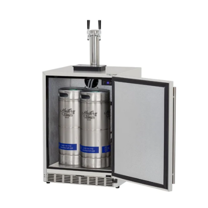 Summerset Refrigeration - 6.6c Deluxe Outdoor Rated Double Tap Kegerator - Completed - SSRFR-24DK2