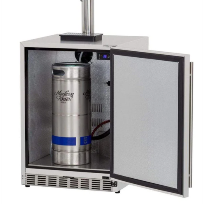 Summerset Refrigeration - 6.6c Deluxe Outdoor Rated Single Tap Kegerator - Completed - SSRFR-24DK1