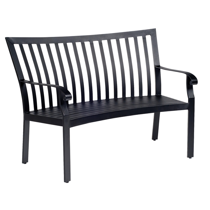 Woodard Patio Furniture - Cortland Cushion - Crescent Bench - 4Z0494
