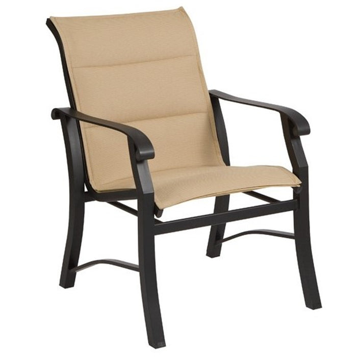 Woodard Patio Furniture - Cortland Padded Sling Dining Arm Chair - 42H501
