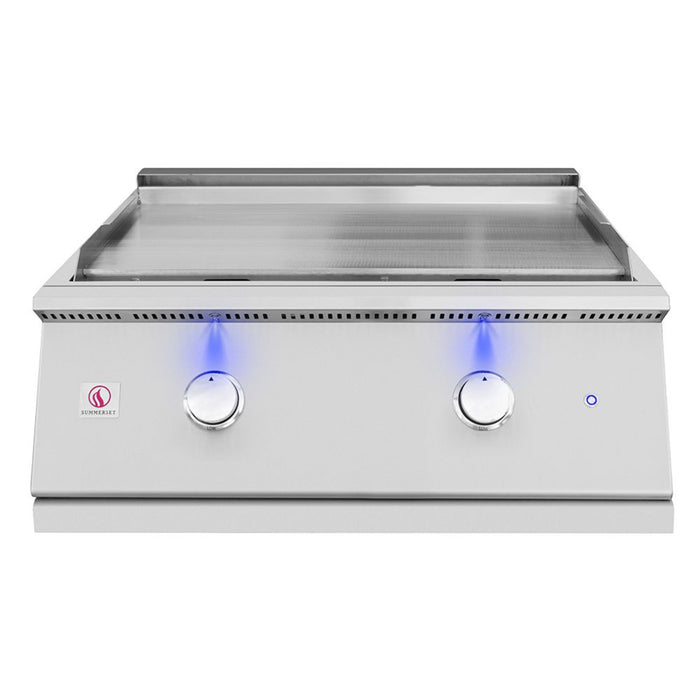 Summerset Grills - 30-Inch Built-In Natural Gas Griddle with LED Lights - GRID30-NG